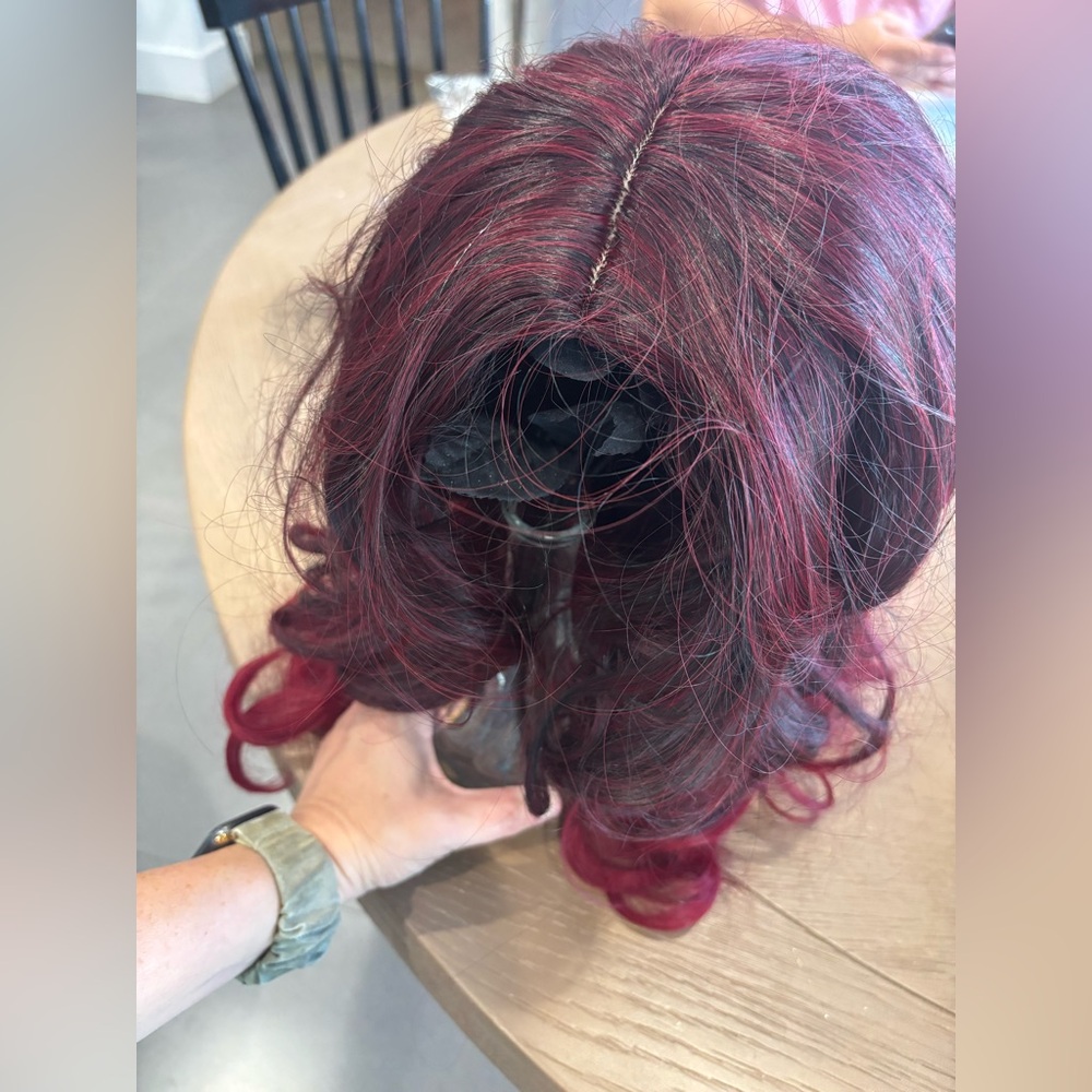 Elegant Burgundy Wig for Women